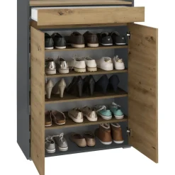 OTTO home Kosmo 80 x 117,5 x 35 cm anthrazit/eiche/anthrazit
