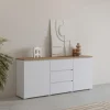 OTTO home Modo 150 x 68 x 34,5 cm Weiß / Eiche Mauvella