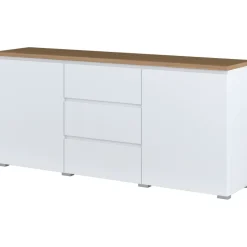 OTTO home Modo 150 x 68 x 34,5 cm Weiß / Eiche Mauvella