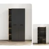 OTTO home Moid 88,2 x 174,6 x 41,5 cm Schwarz