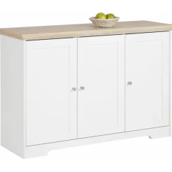 OTTO home Nanna 120 x 80 x 39 cm Weiß / Sonoma Eiche