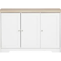 OTTO home Nanna 120 x 80 x 39 cm Weiß / Sonoma Eiche