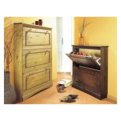 OTTO home Rustic 2 Schuhklappen 100 x 80 x 35 cm braun