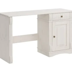 OTTO home Schreibtisch Teresa Kiefer massiv / Weiß
