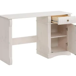 OTTO home Schreibtisch Teresa Kiefer massiv / Weiß