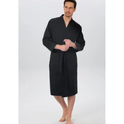 OTTO home Vanessa Bademantel Schwarz M