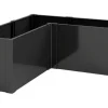 Outsunny Hochbeet L-förmig 150 x 150 x 55 cm Schwarz