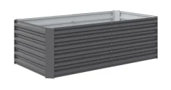 Outsunny Hochbeet Metall 180 x 90 x 57,5 cm Dunkelgrau