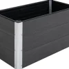 Outsunny Hochbeet 100 x 50 x 50 cm Grau
