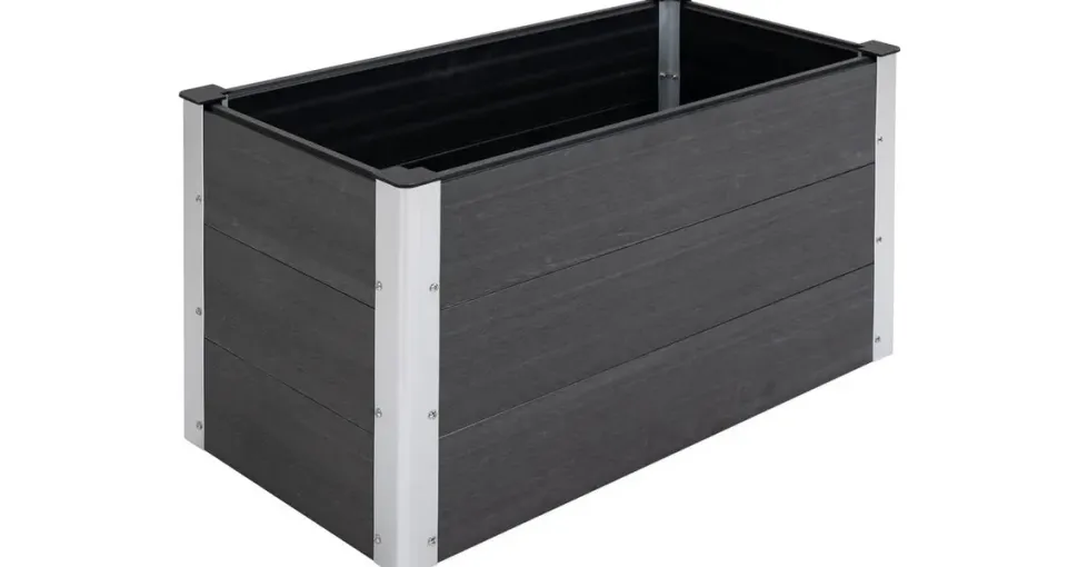 Outsunny Hochbeet 100 x 50 x 50 cm Grau