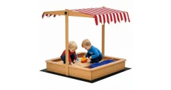 Outsunny Sandkasten mit Dach gelb