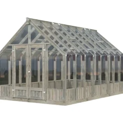 Palmako Emilia Gewächshaus Sicherheitsglas 4 mm Grau 13,8 m2