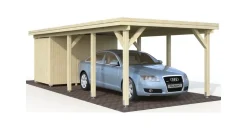 Palmako Karl Einzel-Carport 360 x 762 cm naturbelassen
