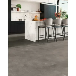 Parador Vinylboden mit Trittschalldämmung Basic 5.3 Stein Trafalgar dunkelgrau Mineralstruktur