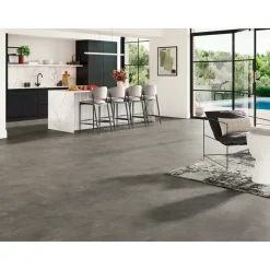Parador Vinylboden mit Trittschalldämmung Basic 5.3 Stein Trafalgar dunkelgrau Mineralstruktur