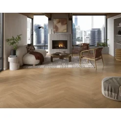 Parador Vinylboden Modular One Fischgrät Eiche Artemis Karamellbraun