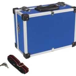 Perel Werkzeugkoffer Aluminium 11,4 l blau 320 x 230 x 150 mm