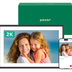 pexar by Lexar 2K Digitaler Bilderrahmen, FAZ Kaufkompass Testsieger, 11'' Anti-Glare IPS Touch Screen, Wi-Fi Digitaler Fotorahmen mit 32GB zum Verschenken