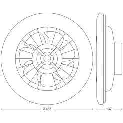 Philips Amigo Deckenventilator mit Beleuchtung
