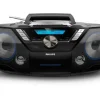 Philips AZB798T schwarz Radiorekorder mit CD-Spieler und Kassettendeck