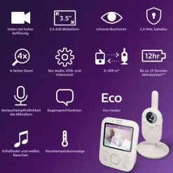 Philips Babyphone mit Kamera Premium SCD891/26