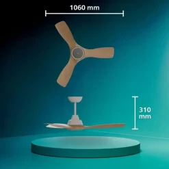 Philips Olas 106 cm 30 W Weiß/Braun