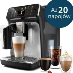 Philips 5500 Series LatteGo EP5546/70 Schwarz/Silber