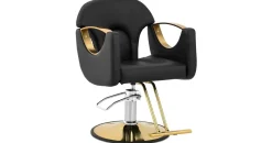 Physa Friseurstuhl mit Fußstütze 53 64 cm 180 kg Schwarz - Friseurstühle physa