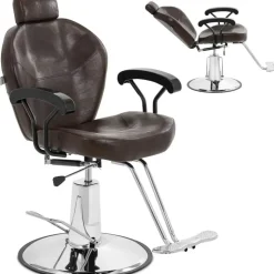 Physa Ilford mit Fußstütze Sitzhöhe 52 64 cm 150 kg Braun - Friseurstühle