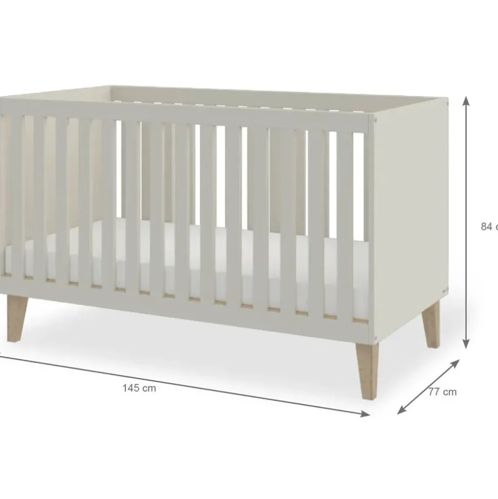 Pinolino Kinderzimmer-Set Tami extrabreit groß, 3-tlg. Babyzimmer beige