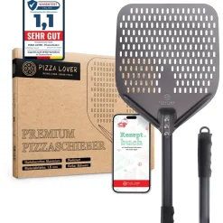 Pizza Lover Pizzaschieber 30 x 70 cm Aluminium schwarz