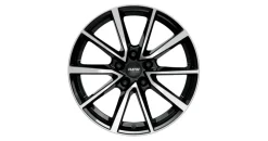 Platin P95 6,5 x 16 5 x 112 ET43 MB57,1 Schwarz/Poliert