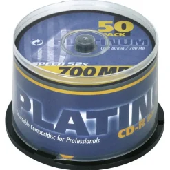 Platinum CD-R 80 Rohling 700 MB 50 St. Spindel