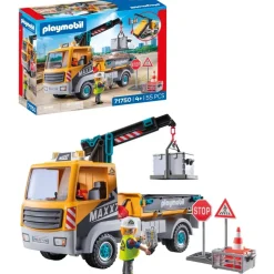 Playmobil Action Baustellen-LKW mit Kran 71750