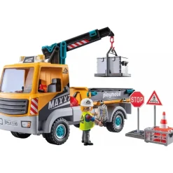 Playmobil Action Baustellen-LKW mit Kran 71750