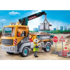 Playmobil Action Baustellen-LKW mit Kran 71750