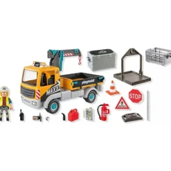 Playmobil Action Baustellen-LKW mit Kran 71750