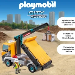 Playmobil Action Baustellen-LKW mit Kran 71750
