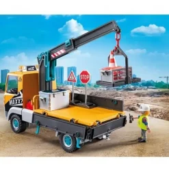 Playmobil Action Baustellen-LKW mit Kran 71750