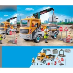 Playmobil Action Baustellen-LKW mit Kran 71750