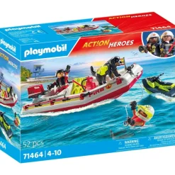 Playmobil Action Feuerwehrboot mit Aqua Scooter 71464