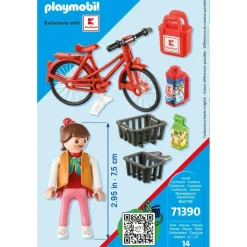 Playmobil City Life Einkäuferin mit Fahrrad 71390
