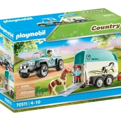 Playmobil Country PKW mit Ponyanhänger 70511