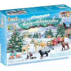 Playmobil Horses of Waterfall - Adventskalender Pferde: Weihnachtliche Schlittenfahrt