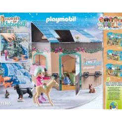 Playmobil Horses of Waterfall - Adventskalender Pferde: Weihnachtliche Schlittenfahrt