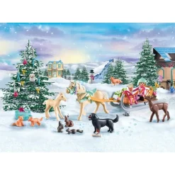 Playmobil Horses of Waterfall - Adventskalender Pferde: Weihnachtliche Schlittenfahrt