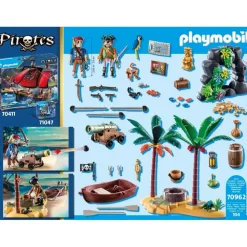Playmobil Pirates Piratenschatzinsel mit Skelett 70962