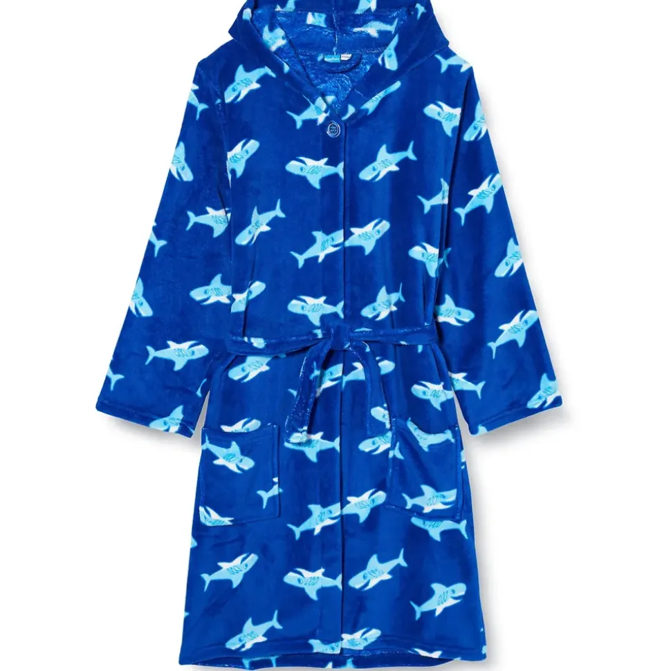 Playshoes Fleece-Bademantel Hai, 158/164