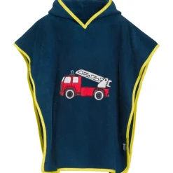 Playshoes Kinder Poncho Feuerwehr marine L - blau