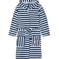 Playshoes Unisex Kinder Fleece-Bademantel Ringel, 158/164